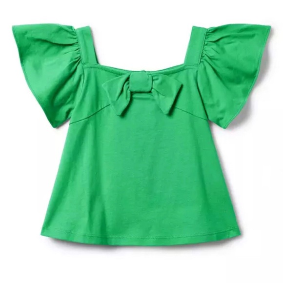 Janie and Jack Other - Brand New Janie & Jack Girls Kelly Green Flutter Sleeve Top, Size 10, NWT